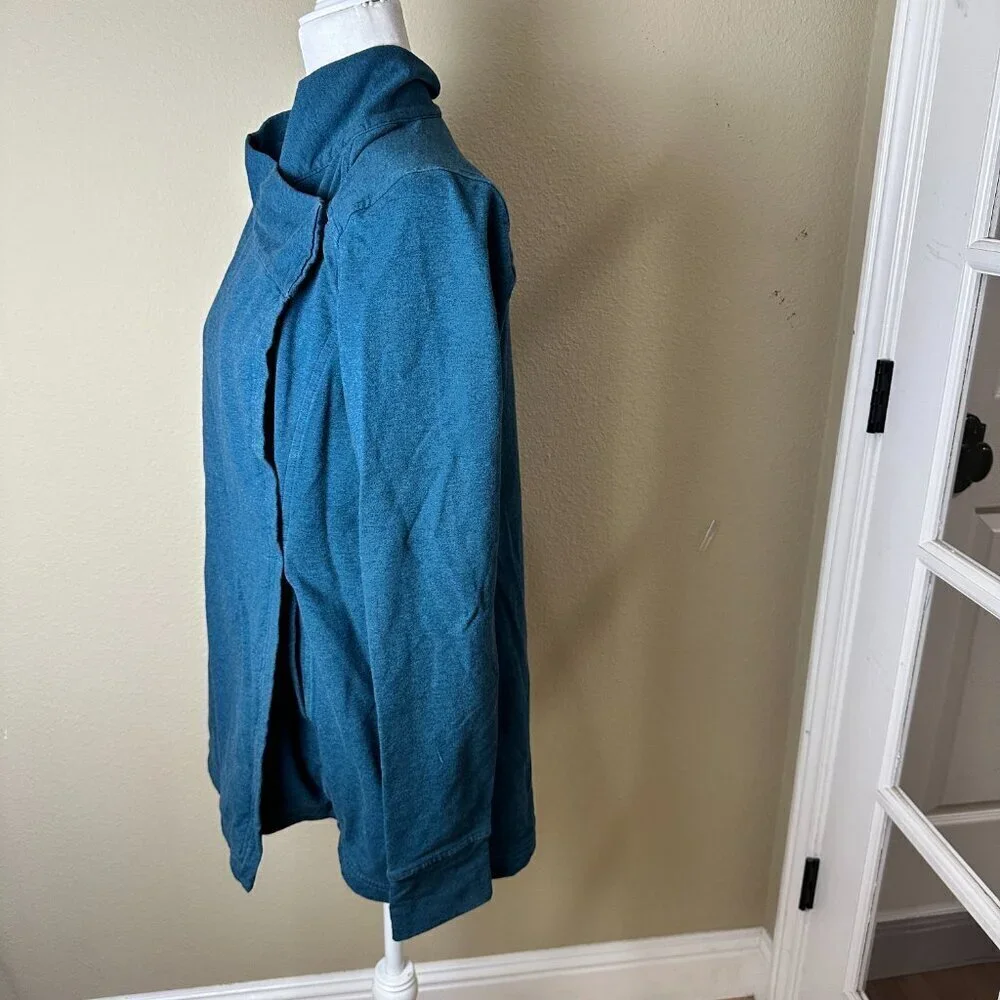 Lululemon Coast Wrap II Jacket Long Sleeve Top Coat Size 10 Teal